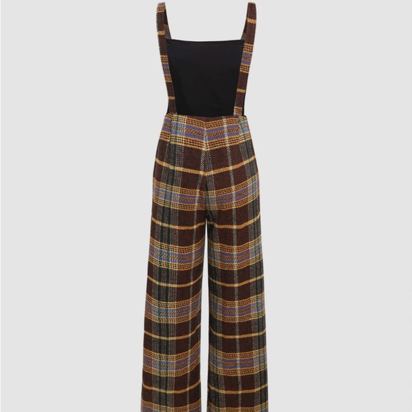 CIDER Brown and Yellow Jumpsuit Size medium - Picture 3 of 10